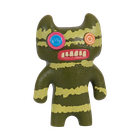 Fuggler, Gaptooth Mcgoo Lilac, Indecisive Monster Green, Munch Munch Tie-Dye, Count Underoo Mcgoo Green, figurki kolekcjonerskie, 4 szt.