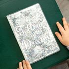 Gadget Master, notes, Follow your dreams, srebrny, cekinowy, 1 szt.