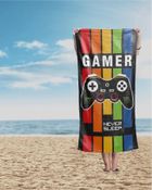 Gamer, ręcznik plażowy, 70-140 cm