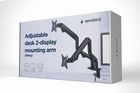 Gembird, uchwyt dla 2 monitorów, regulowany, 17"-32"
