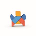 Geomag, Magicube, 3 Shapes, Recycled Animals, klocki magnetyczne, 9 elementów