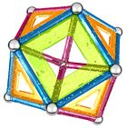 Geomag, Panels Glitter, konstrukcyjne klocki magnetyczne, 44 elementy