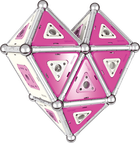 Geomag, Pink, konstrukcyjne klocki magnetyczne, 142 elementów