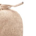 Giftdecor, poduszki na krzesło z pikowaniem i troczkami, 40-40 cm