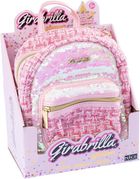 Girabrilla, plecak, tweedowy różowy