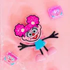 Glo Pals, Ulica Sezamkowa, Abby, postać do kąpieli i kostki sensoryczne świecące w wodzie, zestaw