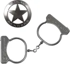 Gonher, kajdanki + metalowa odznaka szeryfa