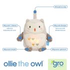 Gro Company, Sowa Ollie, szumiąca maskotka z czujnikiem płaczu i lampką nocną