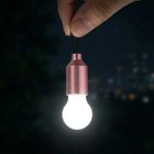 Grundig, latarka turystyczna LED, wisząca, różowa