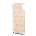 Guess, etui ochronne Hard Case 4G Glitter do iPhone X/ iPhone XS GUHCPXPCU4GLGO, złote