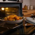 Hage, emaliowany garnek, płaski, żeliwny, szary, 30 cm, 3l