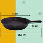 Hage, patelnia żeliwna, na indukcję, 16 cm