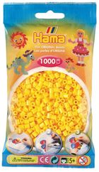 Hama, midi koraliki do prasowania, żółty 1000 szt.