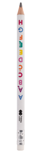 Happy Color, Abecadło, ołówek do nauki pisania, jumbo, trójkątny, 2B, 1 szt.