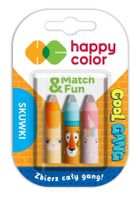 Happy Color, skuwki do długopisów wymazywalnych Cool Gang, 3 szt.