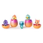 Hatchimals, 4 jajka z figurkami i 1 wykluta figurka, zestaw