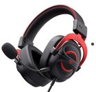 Havit, H2002E Pro, słuchawki gamingowe, czarny/czerwony