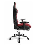 Hedo, fotel gamingowy z podnóżkiem, czerwony