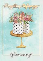 Henry, karnet z kopertą A5, Urodziny, Zloc Tort Glamour