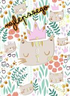 Henry, karnet z kopertą B6, Koty Pattern