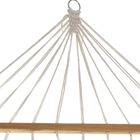 Hesperide, hamak ogrodowy z frędzlami, Syssia, 200-100 cm, czarno-biały