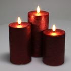 Home Styling Collection, dekoracyjne świece LED 7,5 cm, 3 szt.