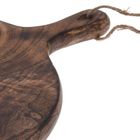 Home Styling Collection, deska drewniana okrągła z uchwytem, 40-29 cm