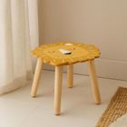 Home Styling Collection, drewniany stołek dziecięcy, safari, 28 cm