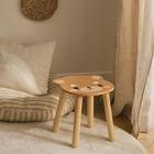 Home Styling Collection, drewniany stołek dziecięcy, safari, 28 cm