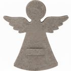 Home Styling Collection, filcowa kieszonka na sztućce w kształcie aniołka, 22-20 cm