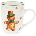 Home Styling Collection, kubek porcelanowy, piernikowy ludzik, 320 ml