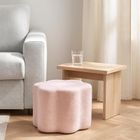 Home Styling Collection, Kwiatek Yore, pufa, baranek, 34-34-29 cm