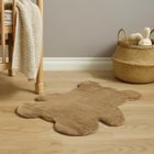 Home Styling Collection, Miś, dywan dziecięcy z imitacji futra, brązowy, 100-85 cm