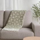 Home Styling Collection, Myk, koc żakardowy z frędzlami, 130-160 cm