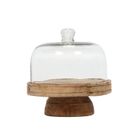 Home Styling Collection, patera na ciasto z drewna mango, średnica 19 cm