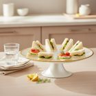 Home Styling Collection, patera na tort, na nóżce, szklana, 21 cm