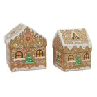 Home Styling Collection, pudełka świąteczne w kształcie domku, 2 szt.