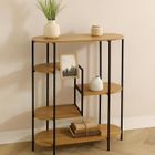 Home Styling Collection, regał na książki na metalowym stelażu, 5 poziomów, 77-30-95,5 cm