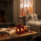 Home Styling Collection, świąteczny lampion ze świecą LED, 14 cm