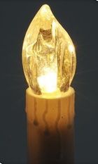 Home Styling Collection, świeca dekoracyjna, 50 LED, wewnętrzna, biała, 14 cm