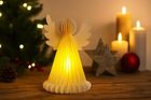 Home Styling Collection, świecąca dekoracja świąteczna, papierowy anioł z 6 LED