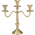 Home Styling Collection, świecznik kandelabr, 3-ramienny, złoty, 30 cm