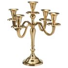 Home Styling Collection, świecznik kandelabr, 5-ramienny, złoty, 30 cm