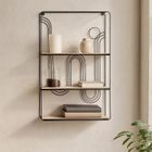 Home Styling Collection, szafka wisząca, 3 piętra, metalowa, 35-12-55 cm