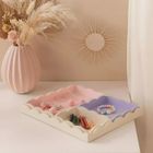 Home Styling Collection, zestaw 4 drewnianych tac, 30-30-3 cm