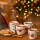 Home Styling Collection, zestaw kubków świątecznych, 200 ml, 4 szt.