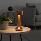 Home Styling Decoration, lampka stołowa, 21 LED, miedziana, 21 cm