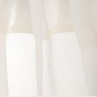 Homla, Adi, firanka, z pomponikami kremowa, 140-250 cm