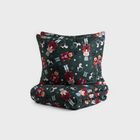 Homla, Aitona, pościel, z mikrofibry zielona z motywem świątecznym, 160-200 cm