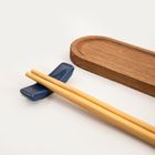 Homla, Akita, zestaw, do sushi z granatowymi miseczkami i akacjowymi deskami, 8 elementów